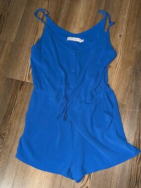 Electric Blue Sleeveless Romper